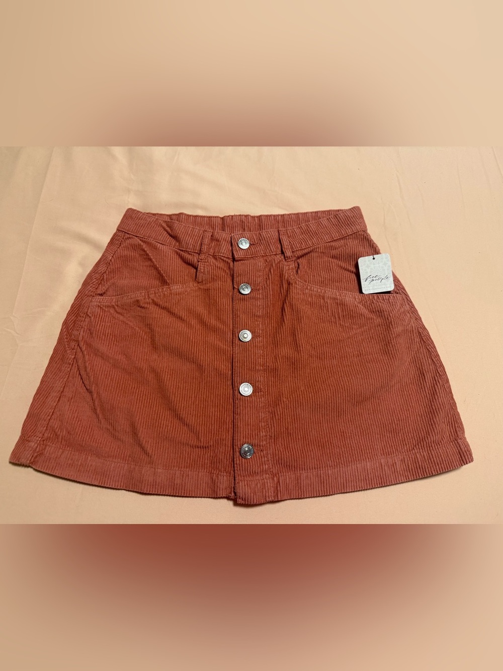 Free People Button-Front Corduroy
Mini Skirt